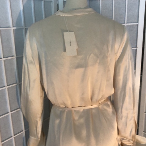 NWT Vince Cream Shirt Dress sz 6 - Picture 2 of 11